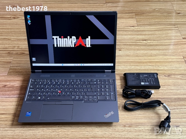 НОВ!ThinkPad P16 Gen2`i7-13700HX/RTX A1000/32GB DDR5/1TB SSD/165Hz WQXGA/Гаранция