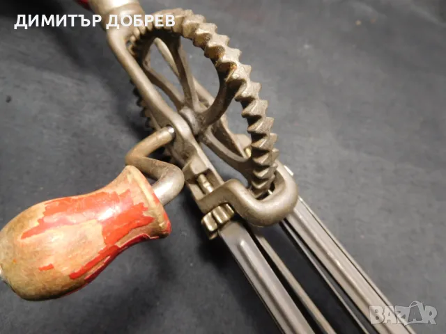 СТАРА РЕТРО РЪЧНА МЕХАНИЧНА БЪРКАЛКА МИКСЕР, снимка 5 - Антикварни и старинни предмети - 49736788