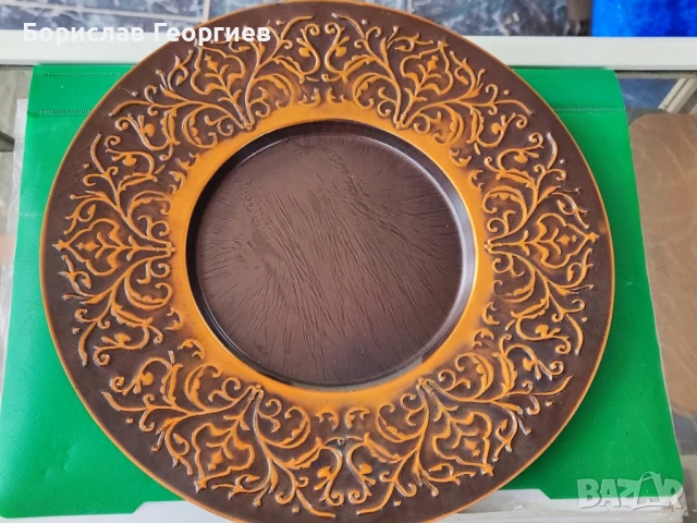 Медна чиния за стена бакър, снимка 2 - Антикварни и старинни предмети - 51200569