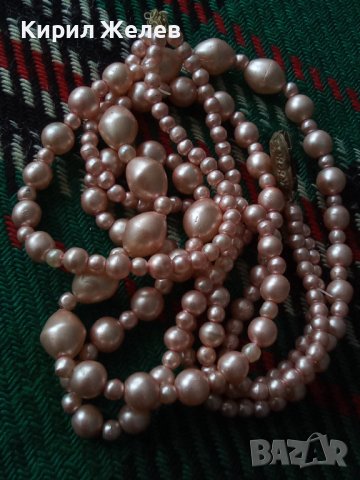 ЧЕШКИ СТАРИНЕН РЕТРО АРТ ПЕРЛЕН ГЕРДАН БОХЕМСКИ ПЕРЛИ 16567, снимка 14 - Колиета, медальони, синджири - 30691411