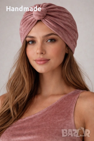 Нов тюрбан за коса от кадифе