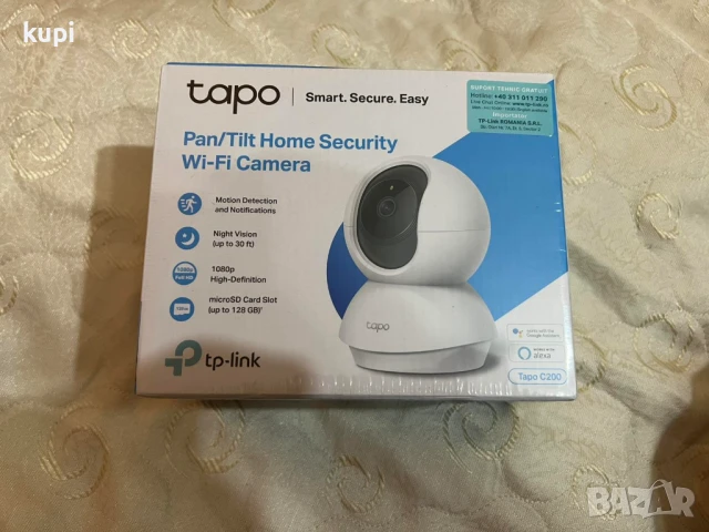 Камера за наблюдение Smart TP-Link Tapo C200, 360 градуса, Full HD, снимка 1