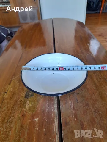 Стара емайлирана паница #13, снимка 3 - Други ценни предмети - 49845229