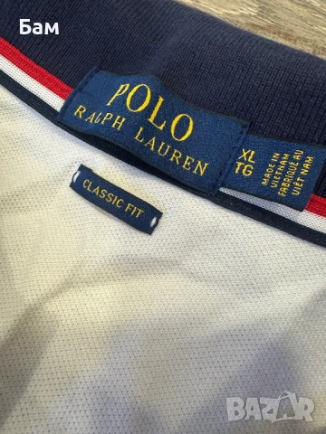 Оригинална мъжка тениска с яка Polo Ralph Lauren размер ХЛ, снимка 5 - Тениски - 53785750