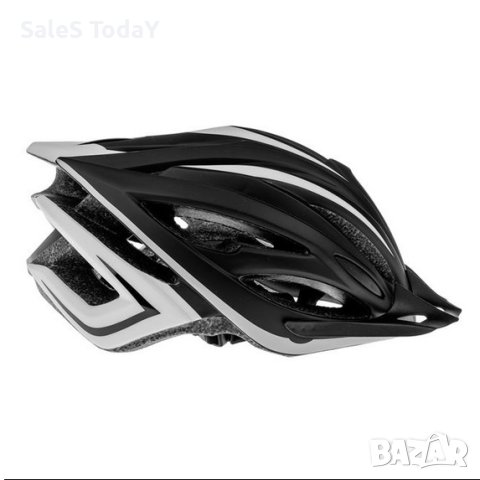 Каска за велосипед, Защитен шлем, мъжки, черен (55-59см)