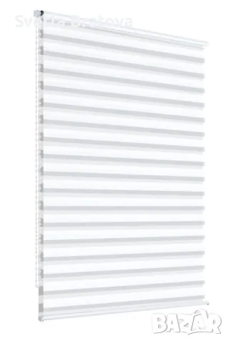 Щори ECD  Ролетни, Текстилни, Двойни, Без пробиване, Включен монтажен материал, Бял,Сив ,Бежов