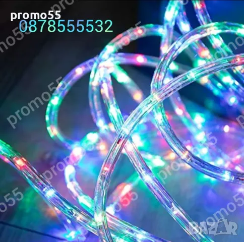 Многоцветен Лед Маркуч за Коледна Украса Водоустойчив Три Размера RGB, снимка 5 - Други - 48352255