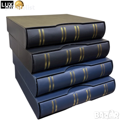 Папка с касета / кутия LUX , еко-кожа – GRANDE стандарт А4, снимка 2 - Нумизматика и бонистика - 51991236