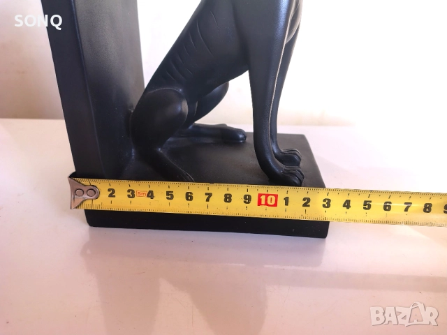 Красив Дървен Стопер За Книги-Куче Хрътка, снимка 9 - Антикварни и старинни предмети - 52121361