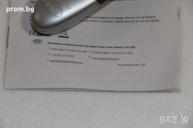 Уред за мерене на налягане на гуми RING, манометър, английски, снимка 4 - Аксесоари и консумативи - 36447941