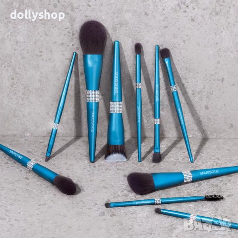 Perfect Brush Guru Set Комплект Четки за Грим с Кристали Син, снимка 9 - Декоративна козметика - 41673967