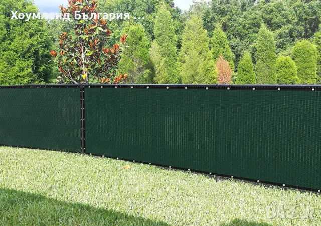 Зелено пано, мрежа за ограда тип параван 185х500см, снимка 6 - Огради и мрежи - 49622598