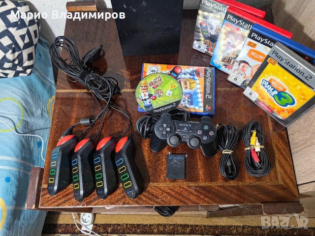Playstation 2 slim + игри и buzz, снимка 4 - PlayStation конзоли - 51665668