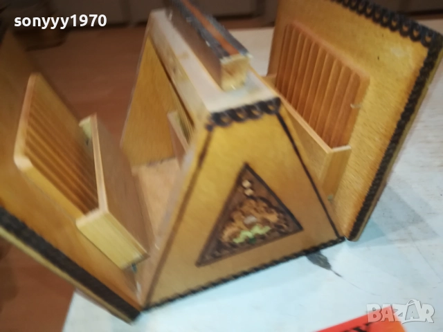 ЦИГАРЕТНИК ОТ СОЦА-ДЪРВЕНА КУТИЯ 2410251746, снимка 5 - Антикварни и старинни предмети - 52169935