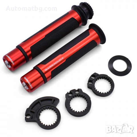 Комплект дръжки за мотоциклет Automat, Ръкохватки за мотор, АТВ, Червени, снимка 4 - Аксесоари и консумативи - 36248587