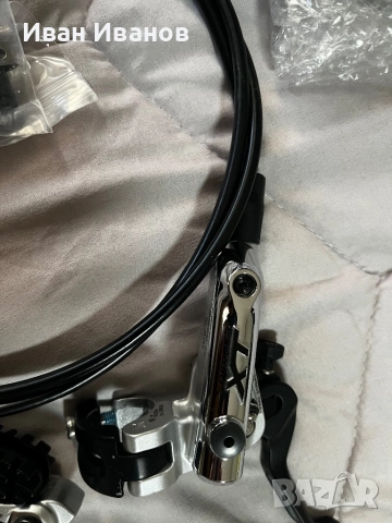 Спирачки Shimano XT+ нови дискове 203 мм Icetehnologies + нови радиаторни накладки, снимка 3 - Части за велосипеди - 52429338