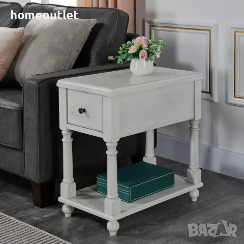 ПРОМОЦИЯ Помощна масичка с чекмедже BBJ-004-RW, снимка 3 - Шкафове - 47891963