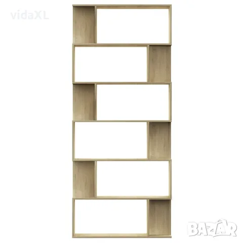 vidaXL Разделител за стая, дъб сонома, 80x24x192 см, инженерно дърво, снимка 5 - Етажерки - 56147754