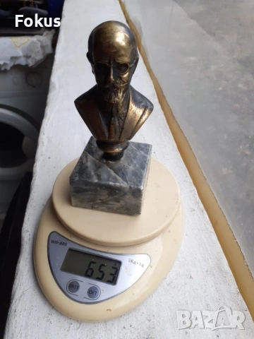 Малък бронзов бюст, фигура, статуетка, снимка 6 - Антикварни и старинни предмети - 53335740