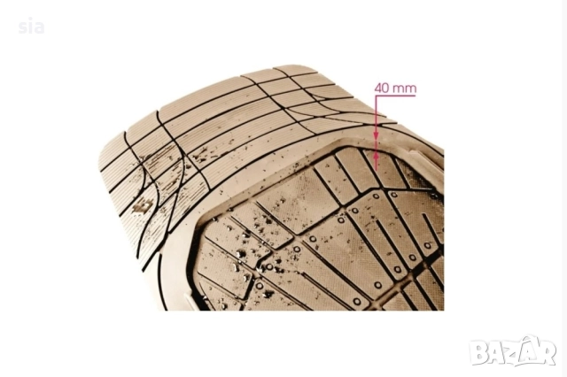Гумени стелки универсални тип леген, бежави, снимка 3 - Аксесоари и консумативи - 52572281