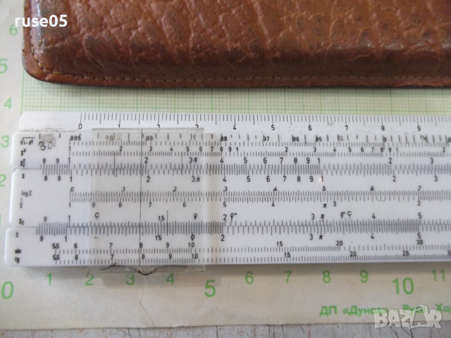Логаритмична линия с кожен калъф, снимка 2 - Други ценни предмети - 36240617