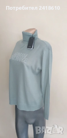 Armani Exchange A/X  Wool   Knit Womens Size XS НОВО! ОРИГИНАЛ! Дамскo Поло , снимка 8 - Блузи с дълъг ръкав и пуловери - 53423976