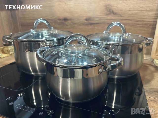 Комплект от 3 бр тенджери - Cheffinger