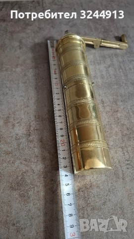 Албанска месингова мелничка , снимка 7 - Аксесоари за кухня - 52913206