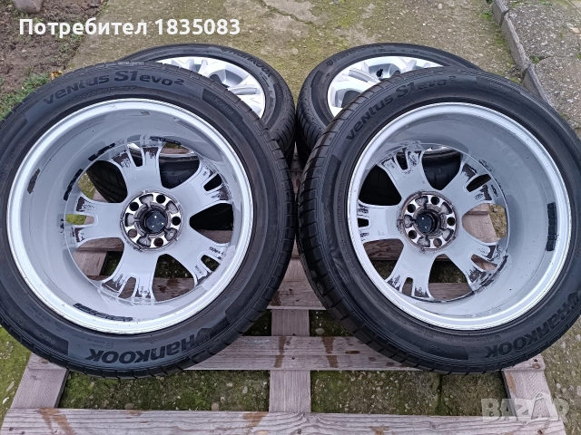 Лети джанти 17ки 5х108 Ford + летни гуми 225/50/17 Hankook, снимка 11 - Гуми и джанти - 52685674