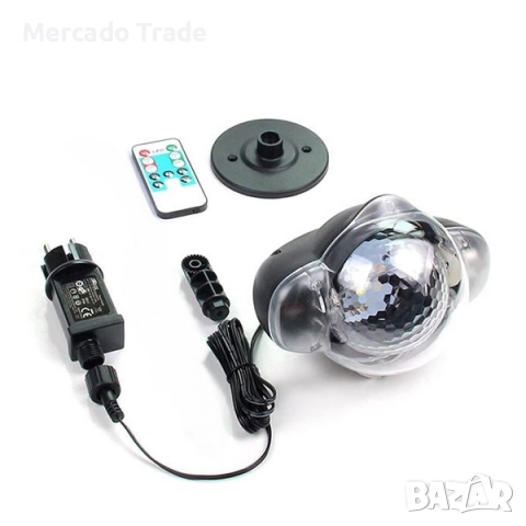 Лазерен прожектор Mercado Trade, Червени и зелени светлини, снимка 4 - Декорация за дома - 52226810