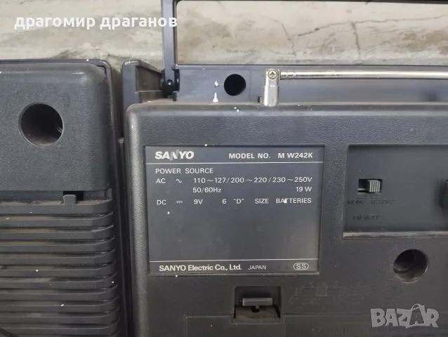радиокасетофон SANYO M W242K, снимка 3 - Радиокасетофони, транзистори - 56333767
