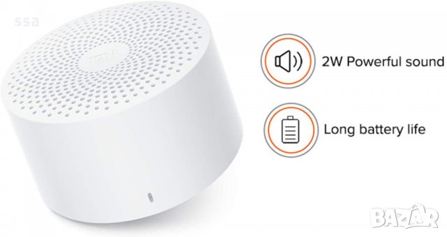 Xiaomi Mi Compact Bluetooth Speaker 2 (QBH4141EU) - 24 месеца гаранция, снимка 15 - Слушалки, hands-free - 35687396