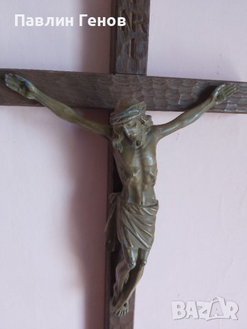 Стар кръст , Исус Христос 50х26см , снимка 14 - Други ценни предмети - 41394552