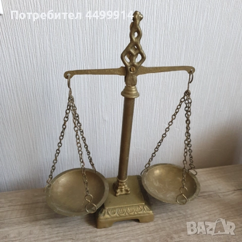 Винтидж бронзова везна, снимка 3 - Колекции - 51464530