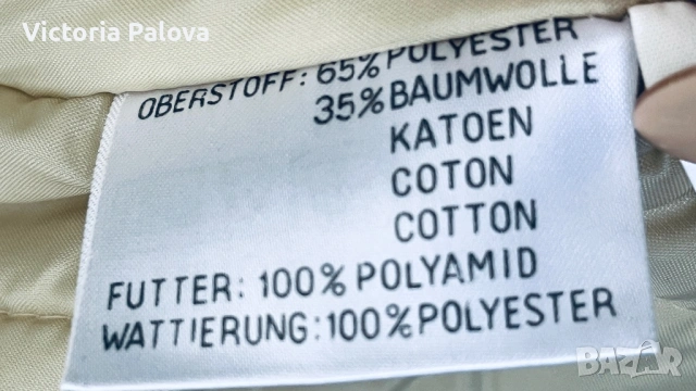 Луксозен бежов тренч- палто, ватиран, нов, дизайнерска визия, снимка 10 - Палта, манта - 53519622
