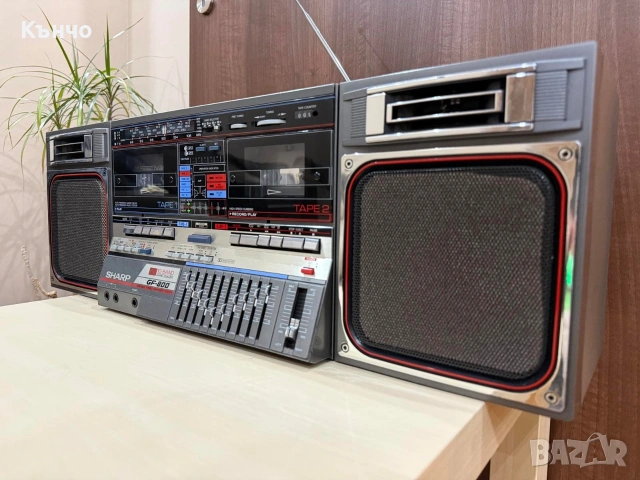 SHARP GF 800 работещ, снимка 5 - Радиокасетофони, транзистори - 53295659