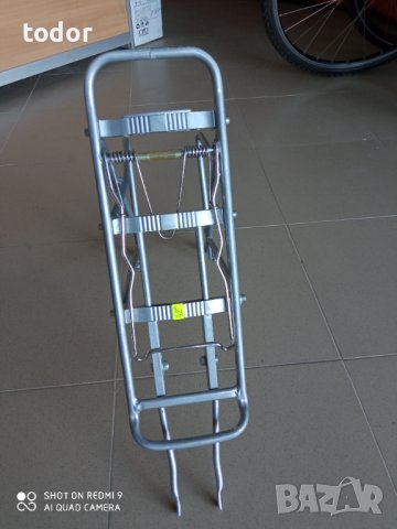 алуминиев багажник сив, снимка 2 - Аксесоари за велосипеди - 41912483