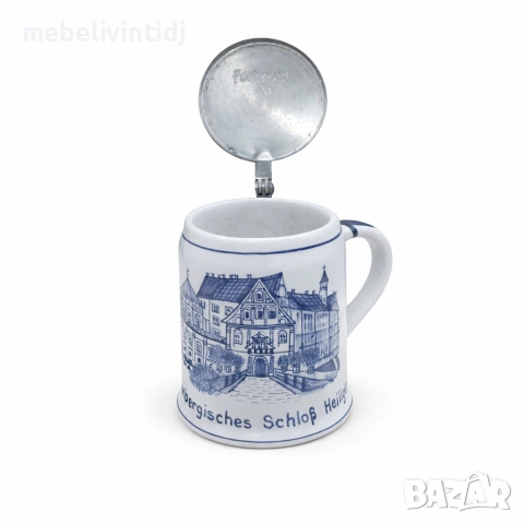 Колекционерска порцеланова халба за бира - замъка Schloss Burg, снимка 2 - Други ценни предмети - 53598363
