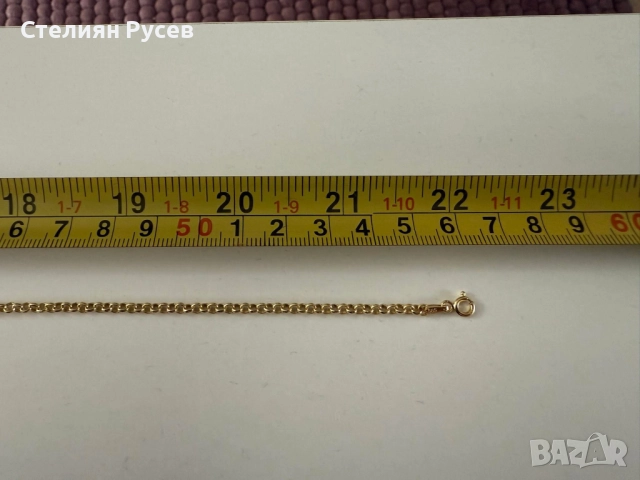 НОВ 8.94гр 56см златен ланец версаче / златно колие / синджир / ланец / злато / златен / GOLD 585 / , снимка 2 - Колиета, медальони, синджири - 52078387