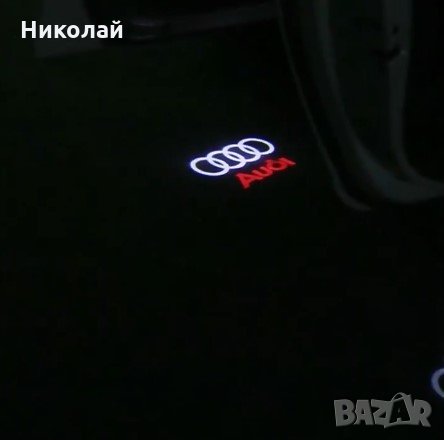 LED светлини за врата с лого на VW и за Audi модели до 2020, снимка 4 - Аксесоари и консумативи - 28316180
