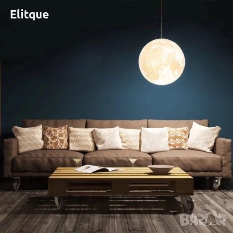 LED 3D лампа-луна с дистанционно управление TV848, снимка 5 - Лед осветление - 52863879