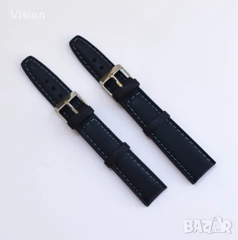 Гумена Каишка за Часовник Smart Watch.Силиконови Кожени Каишки за Смарт Часовници18,20,22,24 26мм, снимка 14 - Каишки за часовници - 56133435