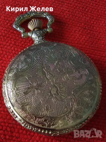 ВИНТИДЖ КВАРЦОВ ДЖОБЕН ЧАСОВНИК с ОРНАМЕНТИРАН КАПАК - ПОСЕЙДОН ПОЗЛАТЕН 22067, снимка 12 - Джобни - 32904992