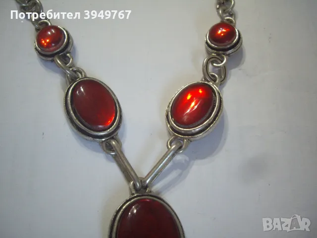 Интересно и много красиво старо колие., снимка 3 - Колиета, медальони, синджири - 50259701