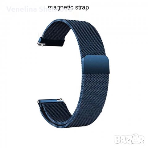 Метални магнитни верижки /каишки за часовник стил Milanese стил SAMSUNG HUAWEI 20/22mm. , снимка 5 - Каишки за часовници - 33884252