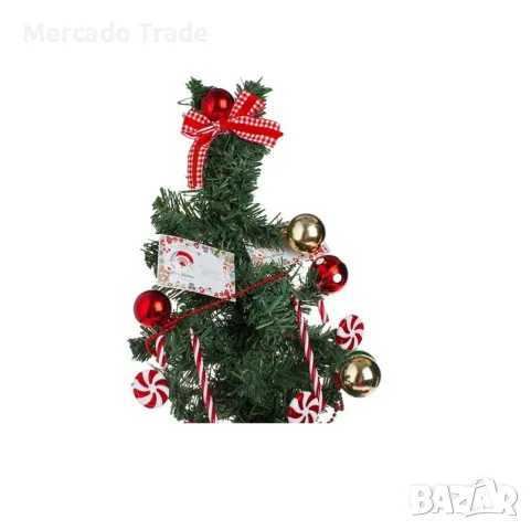 Коледна декоративна елха в чувалче Mercado Trade, 60cм., снимка 3 - Декорация за дома - 47944567