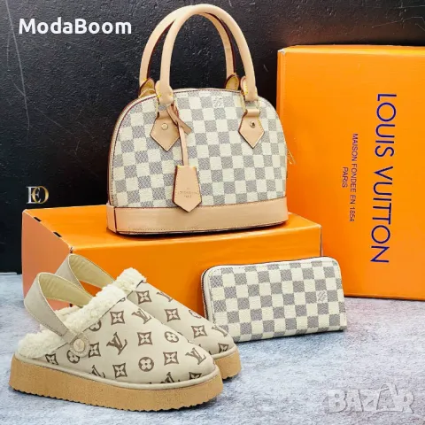 Louis Vuitton дамски комплекти , снимка 6 - Пантофи - 48286550