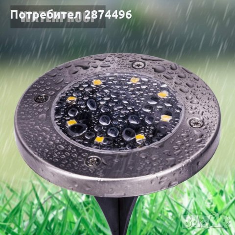 Соларни лампи за градина - плоски - код 3252, снимка 3 - Соларни лампи - 34510608