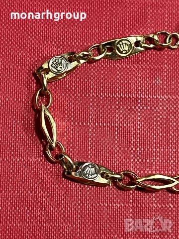 Златна гривна , снимка 3 - Гривни - 53747979