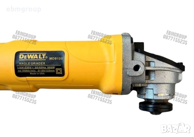 Ъглошлайф DeWaLT 1000W 8 - 125mm / Флекс Девалт Ракета 1000W с ОБОРОТИ, снимка 4 - Други инструменти - 44593617